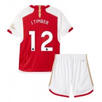 Arsenal Jurrien Timber #12 Replica Home Minikit 2023-24 Short Sleeve (+ pants)